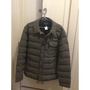 Polo Ralph Lauren XL Men’s grey herringbone quilted coat warm dress coat winter